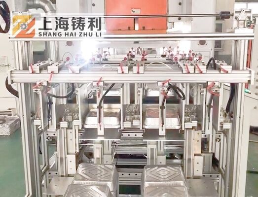 Mitsubishi PLC Controlled Aluminium Container Making Machine 12000KG Capacity