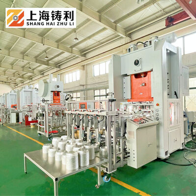 Schneider Vacuum Heat Treatment Aluminium Food Container Machine 40-68 Pcs/Min