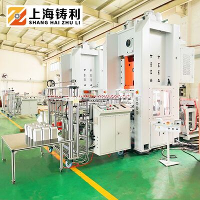 Servo H Frame Hydraulic Press Aluminium Food Container Machine With Mitsubishi PLC