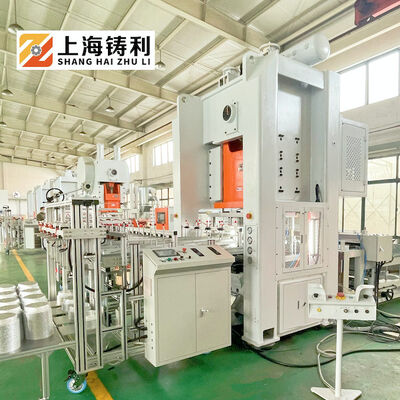 Mitsubishi PLC Automatic Stacker Aluminium Container Making Machine With Inverter