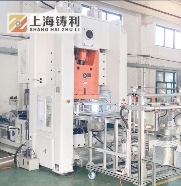 3003 H24 8011 O Aluminium Food Container Machine 24KW 380V 40 68 Times Min Production